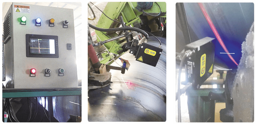 螺旋管焊縫跟蹤系統(tǒng)（內(nèi)、外焊）產(chǎn)品實(shí)際安裝效果圖